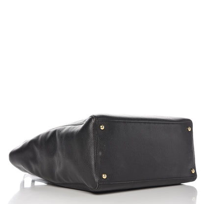 Chanel Calfskin Tall Cerf Tote Black 4 of 11