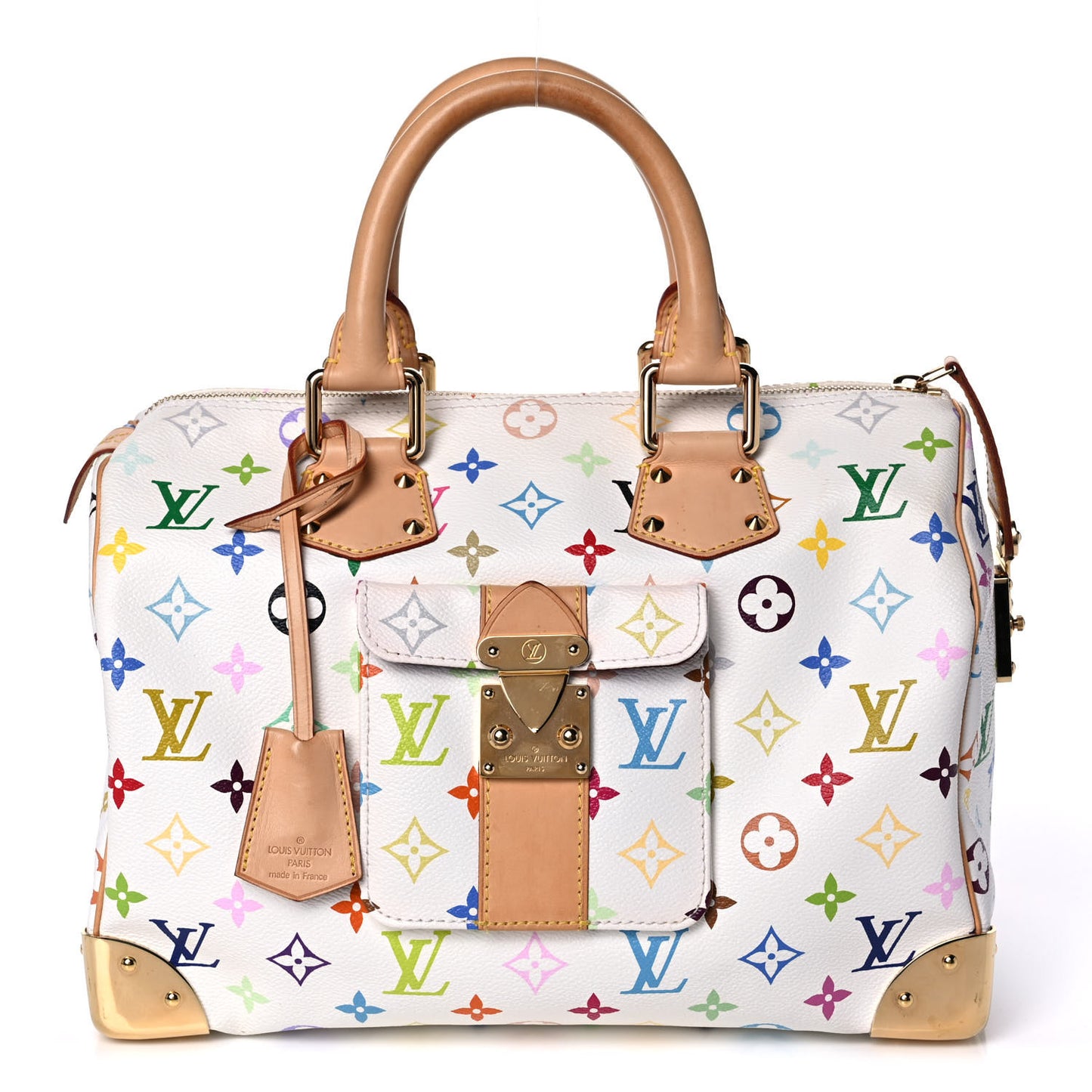 Monogram Multicolor Speedy 30 White