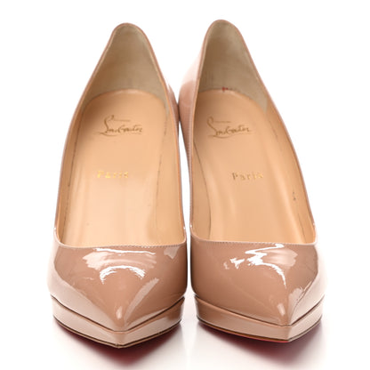 Christian Louboutin Patent Pigalle Plato 100 Pumps 40.5 Nude 2 of 10