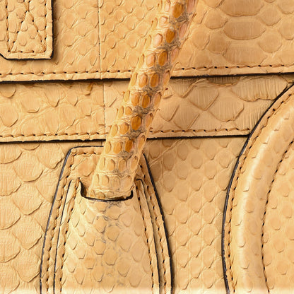 Celine Python Mini Luggage Beige 12 of 13