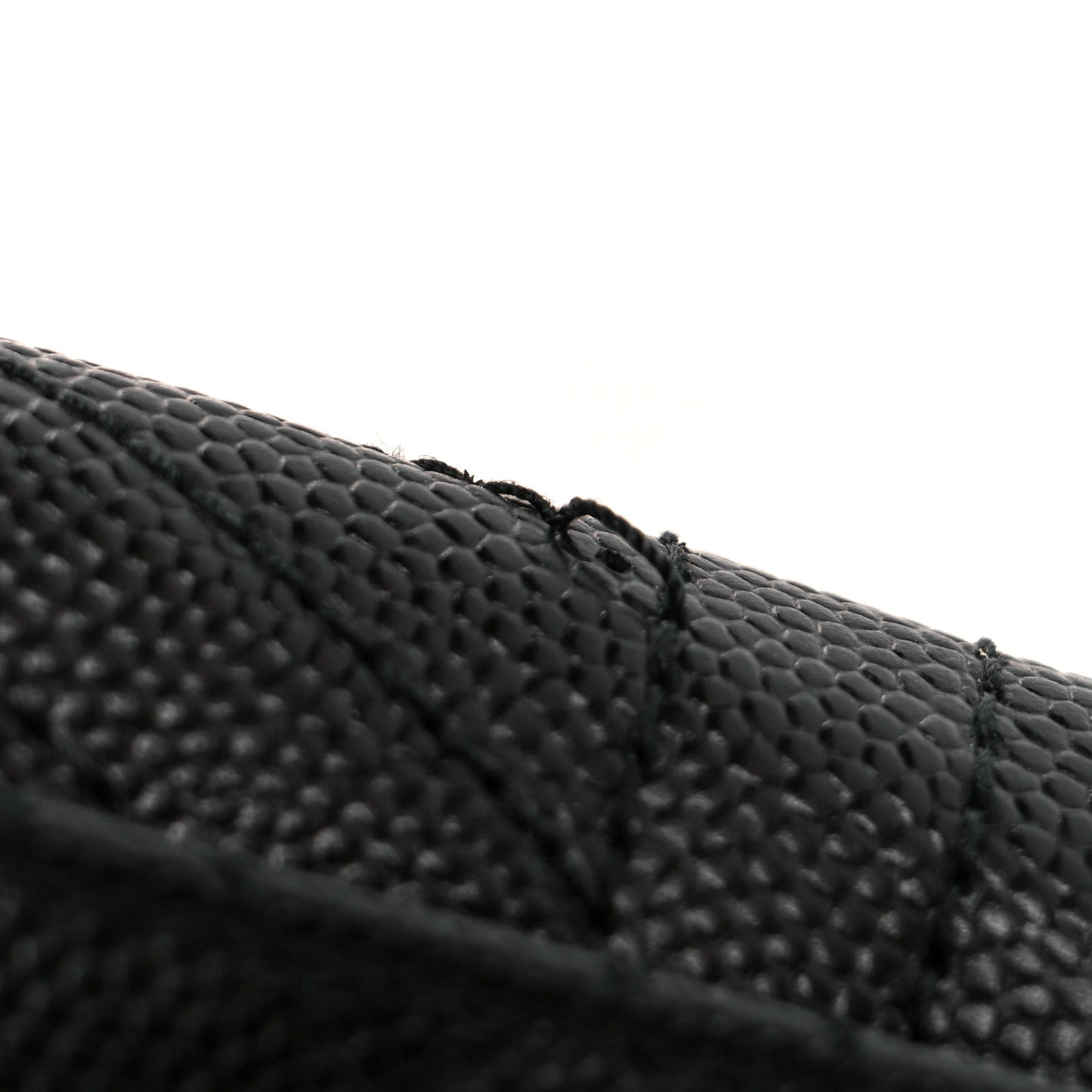 Grain De Poudre Textured Mixed Matelasse Triquilt Small Monogram Envelope Wallet Black