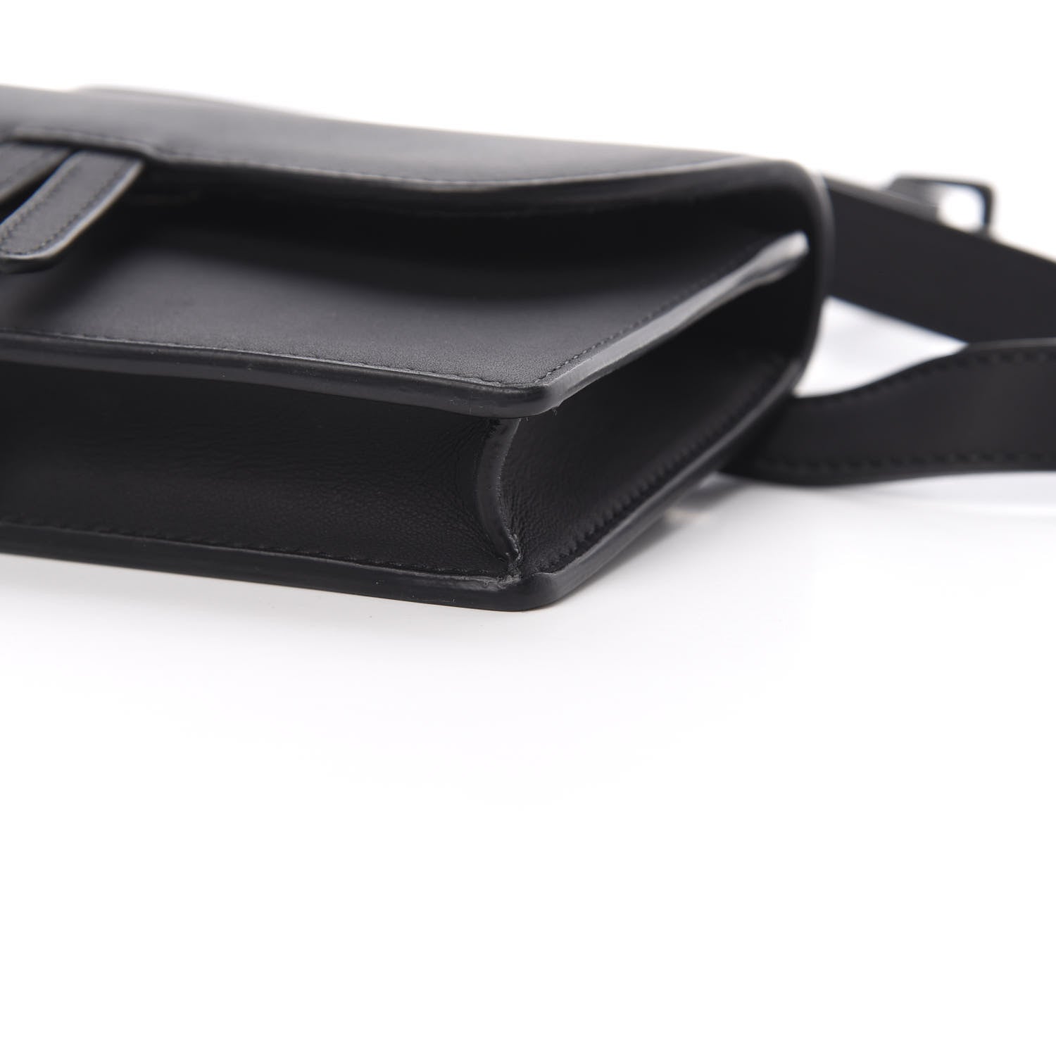 Christian Dior Ultra Matte Calfskin Saddle Belt Bag Black 10 of 13