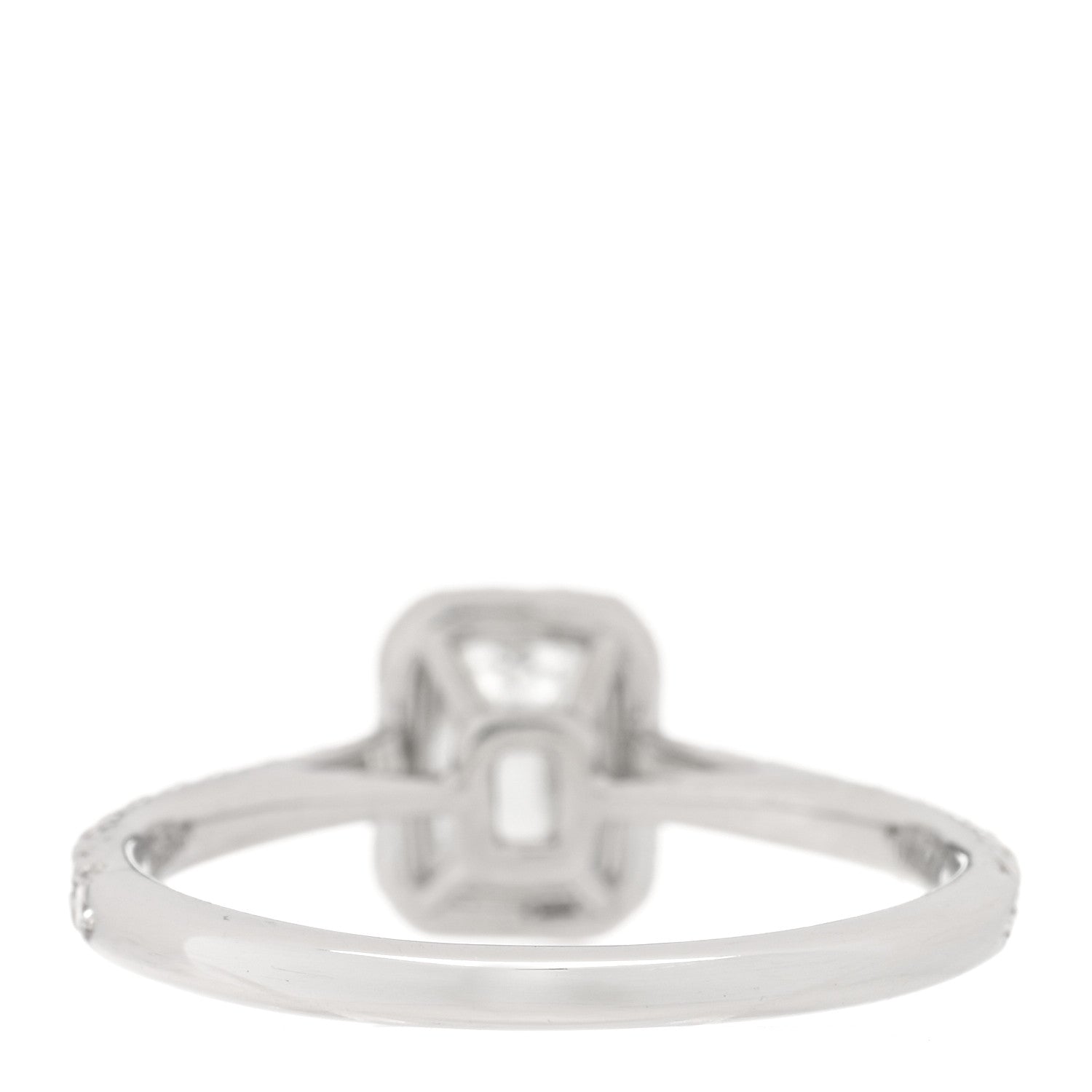Tiffany Platinum Diamond .46ct Soleste Emerald Cut Engagement Ring 49 5 3 of 5