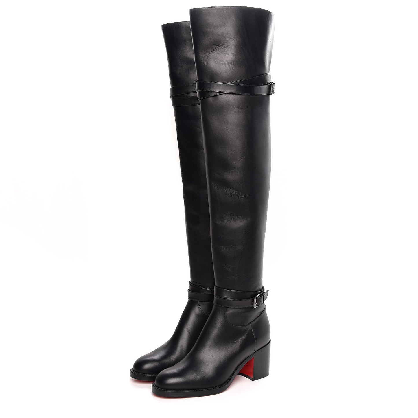 Calfskin Karialta 70 Over The Knee Boots 36 Black