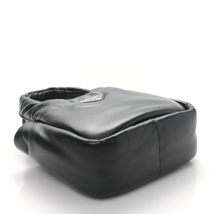 Prada Nappa Soft Padded Small Double Handled Shoulder Bag Black 4 of 8