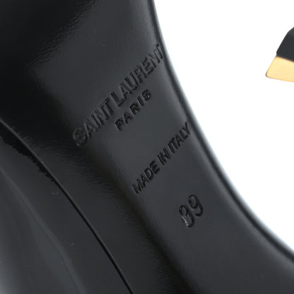 Saint Laurent Patent Opyum 110 Pumps 39 Black Gold 6 of 8