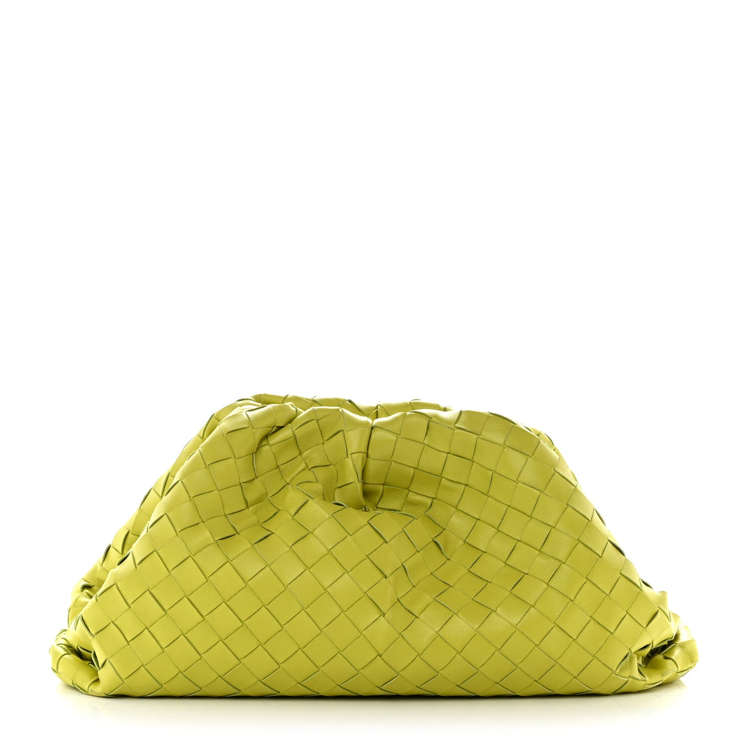 Bottega Veneta Nappa Maxi Intrecciato The Pouch Oversized Clutch Kiwi 1 of 7