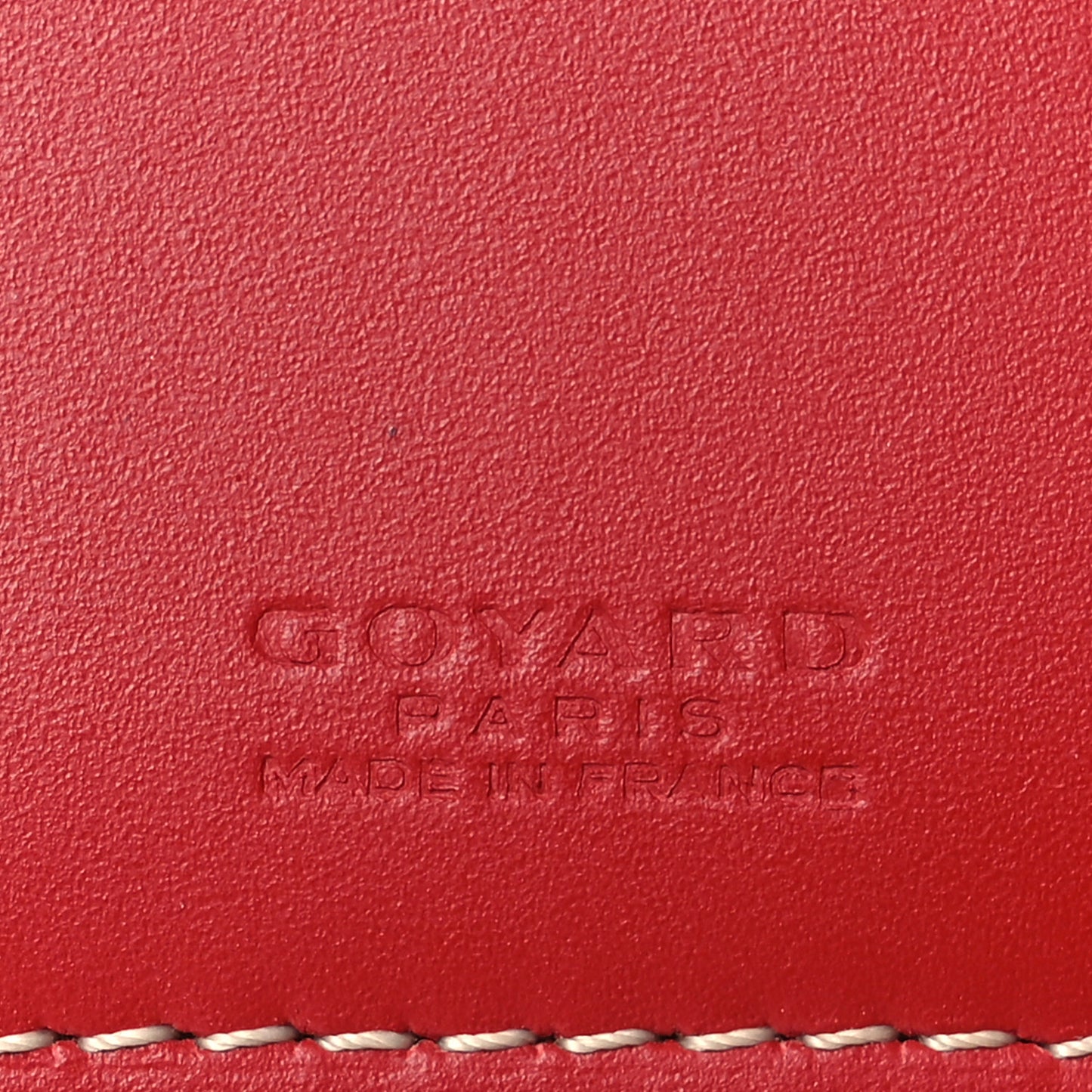 Goyardine Passport Wallet Red
