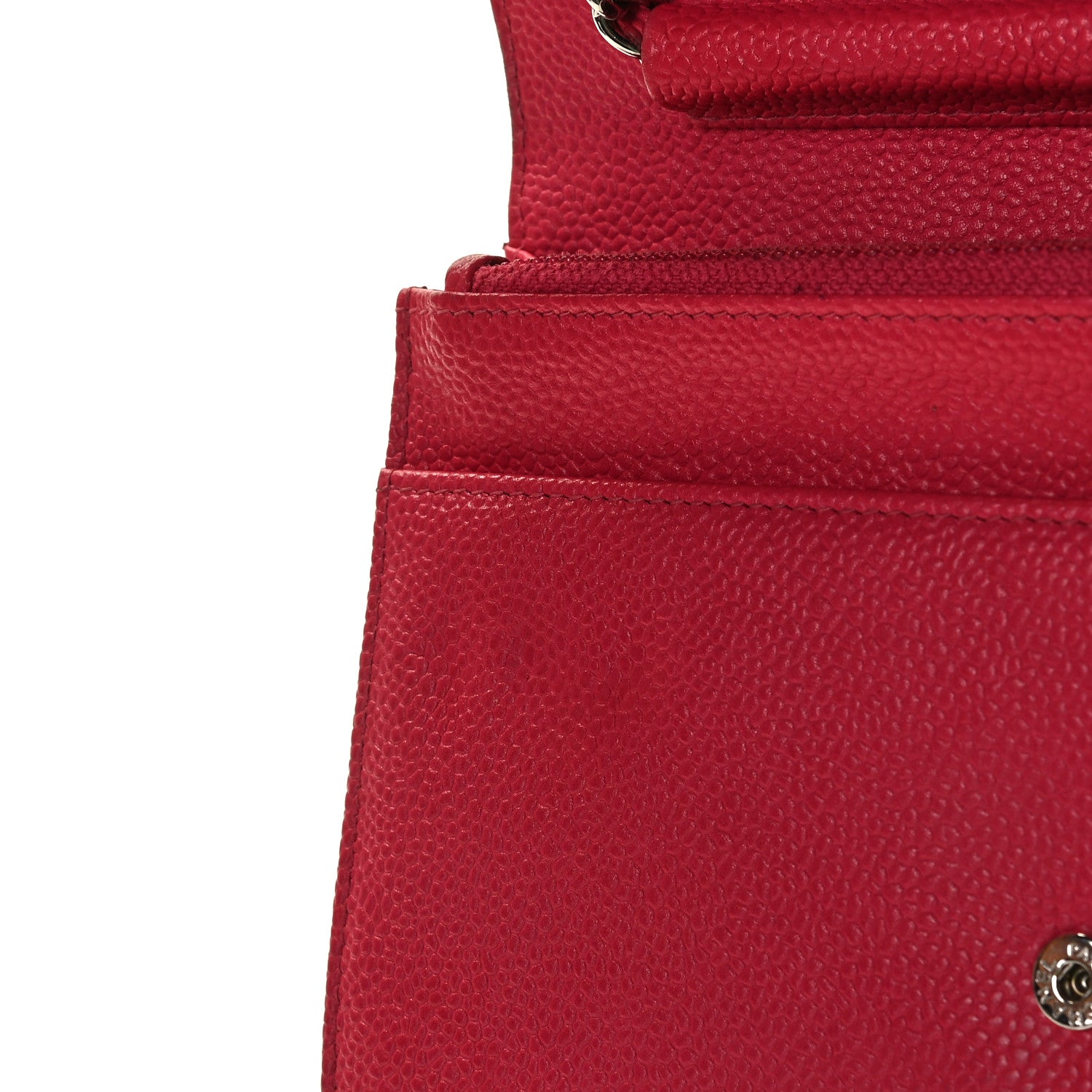 Chanel Caviar Wallet On Chain WOC Pink 9 of 9