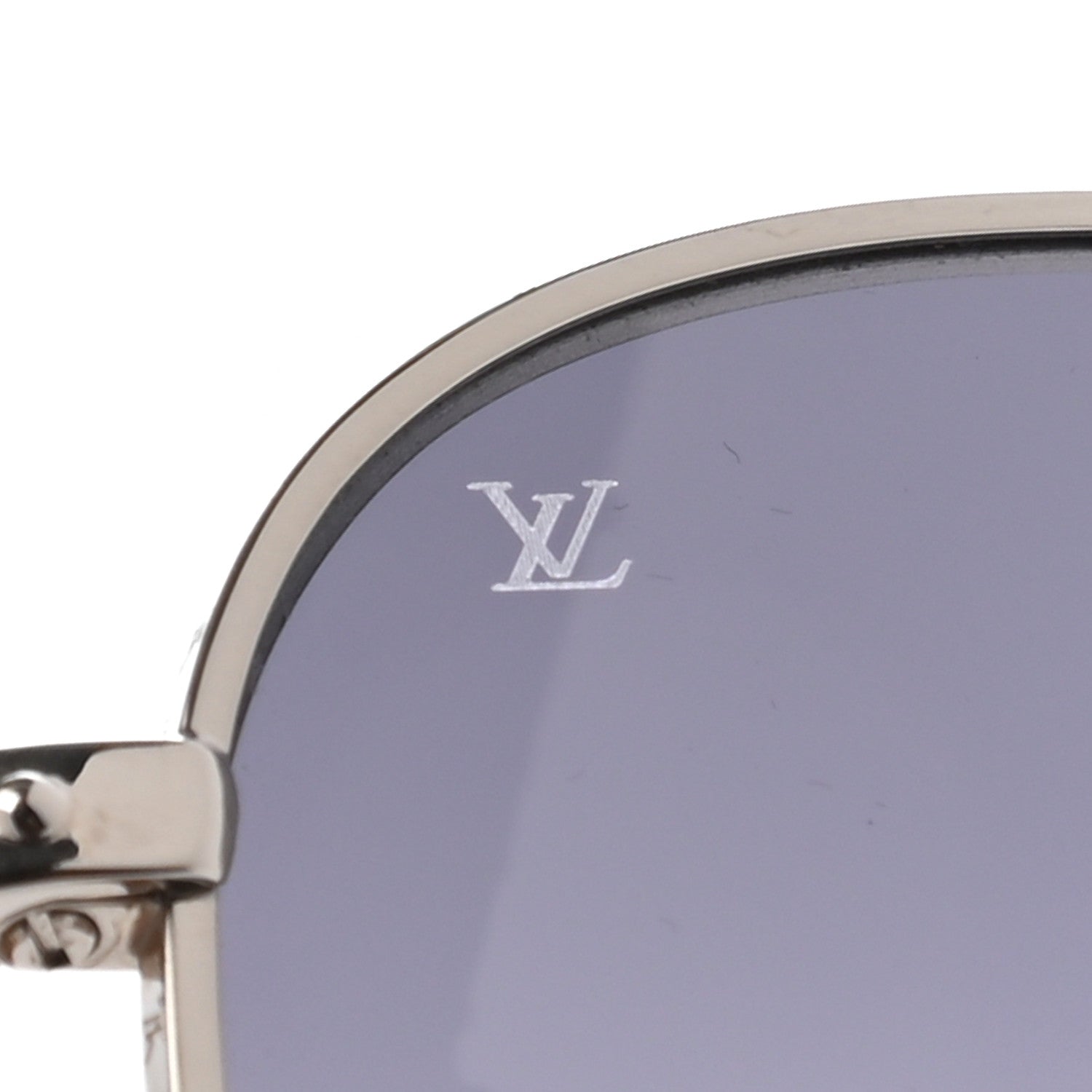 Louis Vuitton Damier Azur Conspiration Pilote Aviator Sunglasses Z0203U 8 of 8