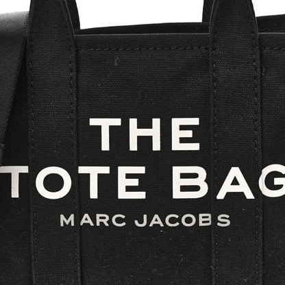 Marc Jacobs Cotton Canvas Small The Traveler Tote Bag Black 7 of 11