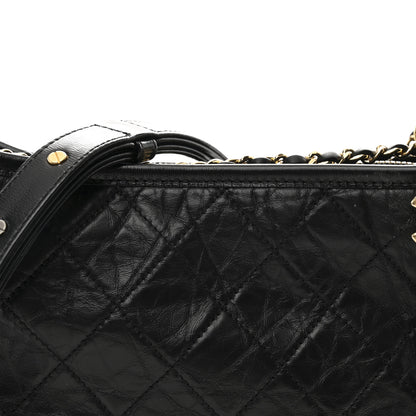 Chanel Aged Calfskin Quilted New Medium Gabrielle Hobo Black 8 of 11