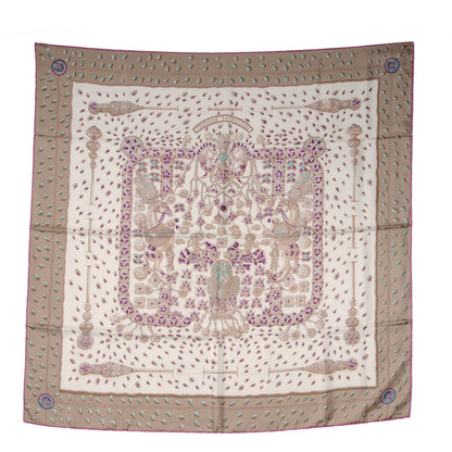 Hermes Silk Tresors Retrouves Scarf 90 2 of 5