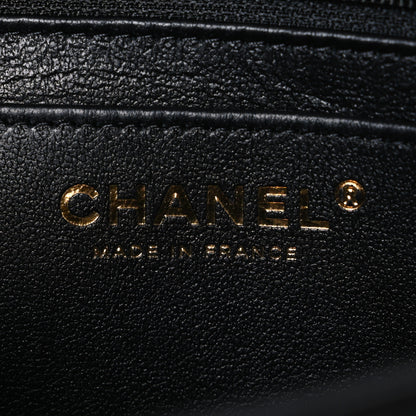 Chanel Lambskin Quilted Mini Top Handle Rectangular Flap Black 6 of 11