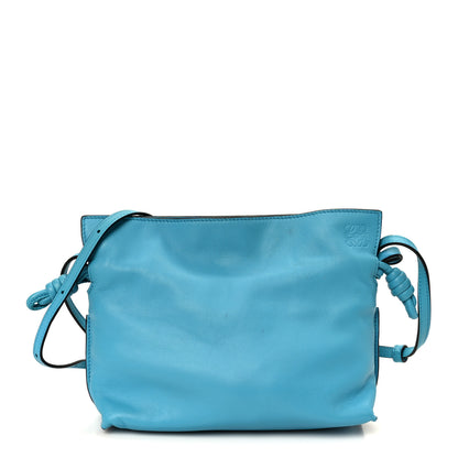 Loewe Nappa Flamenco Mini Knot Bag Turquoise 1 of 9