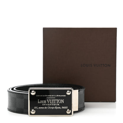 Louis Vuitton Damier Graphite 35mm LV Inventeur Reversible Belt 100 40 9 of 9