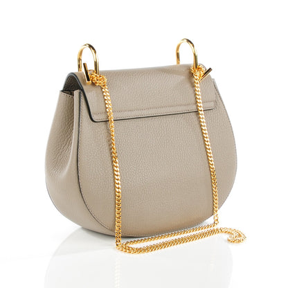 Chloe Grained Lambskin Drew Shoulder Bag Motty Grey 3 of 10