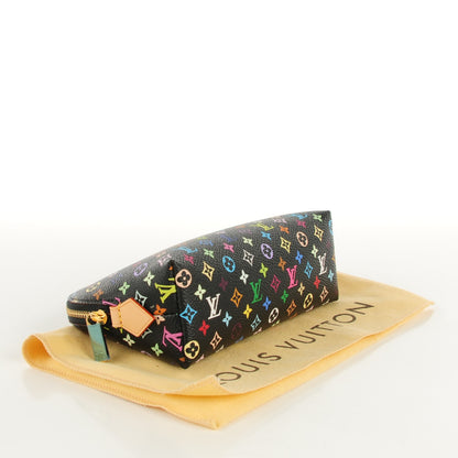 Louis Vuitton Monogram Multicolor Cosmetic Pouch Black Grenade 4 of 7
