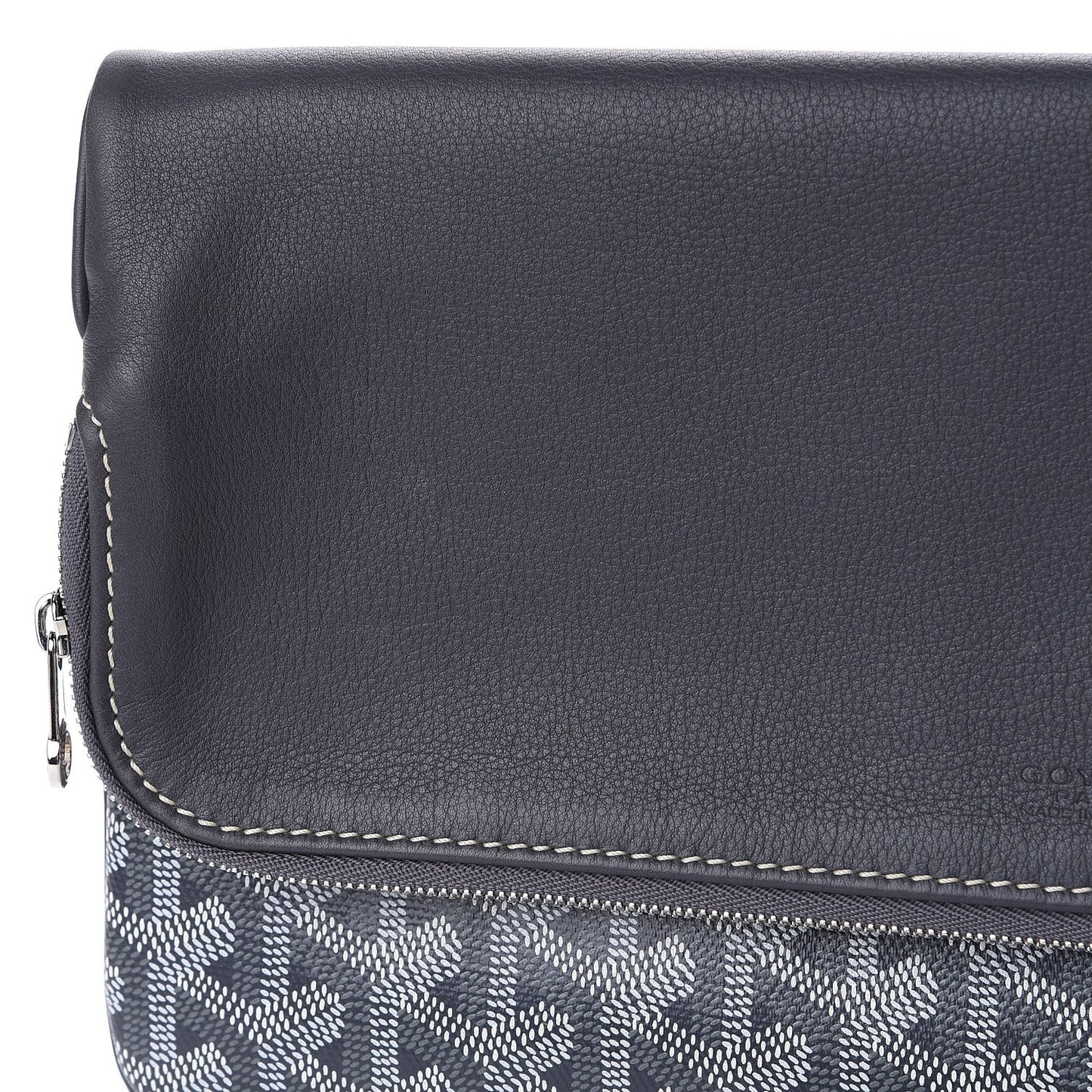 Goyardine Sainte Marie Soft Clutch Grey