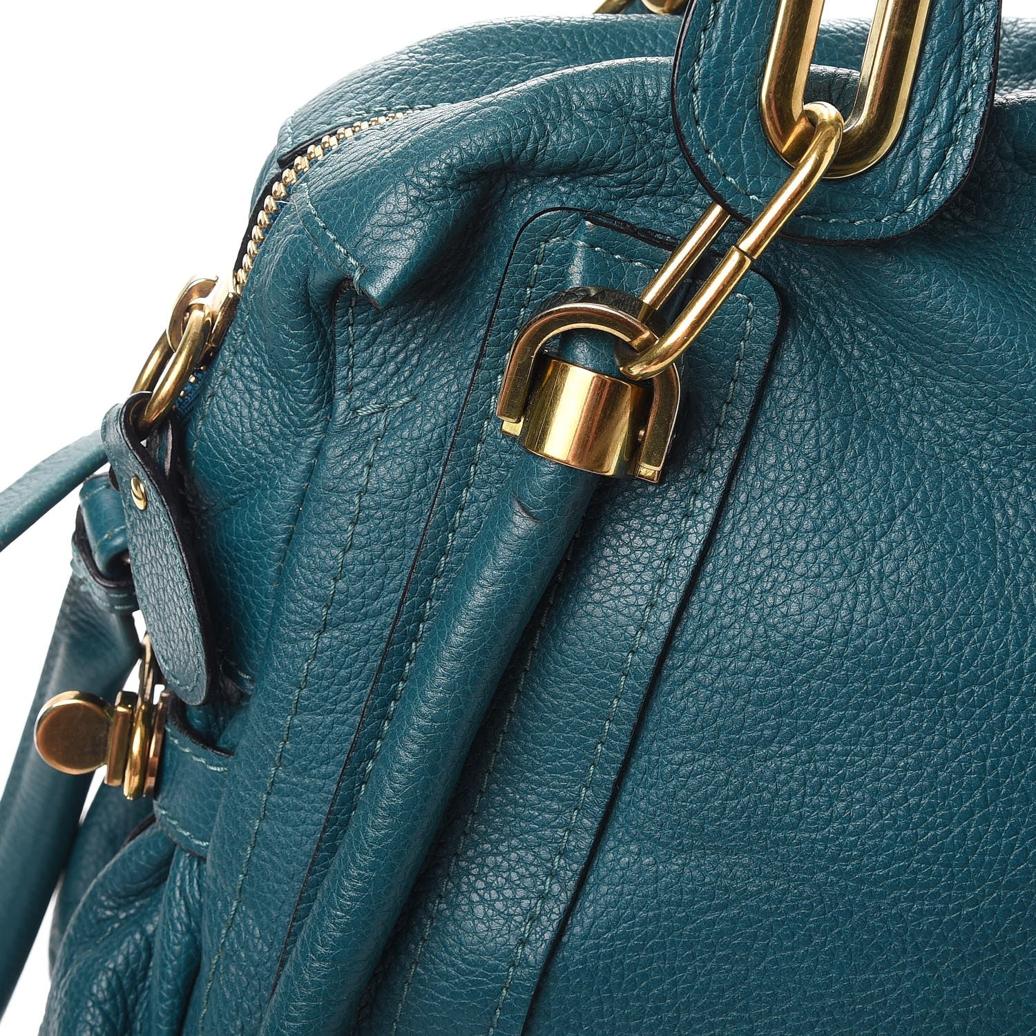 Chloe Calfskin Medium Paraty Peacock Blue 10 of 18