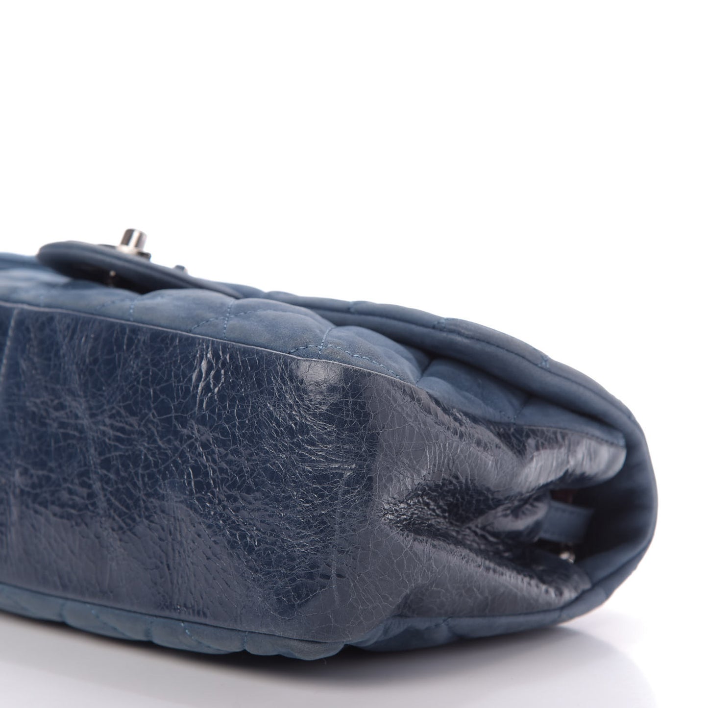 Iridescent Calfskin Medium In The Mix Flap Blue
