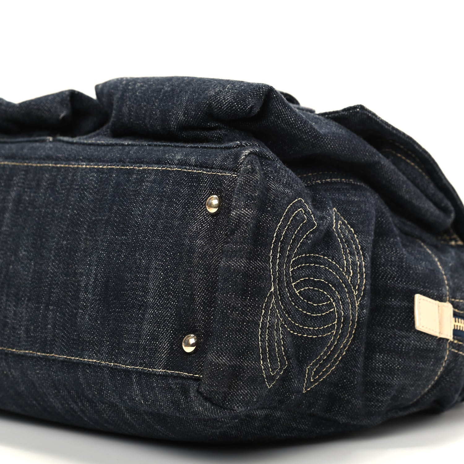 Chanel Denim CC Double Pocket Shoulder Bag 7 of 10