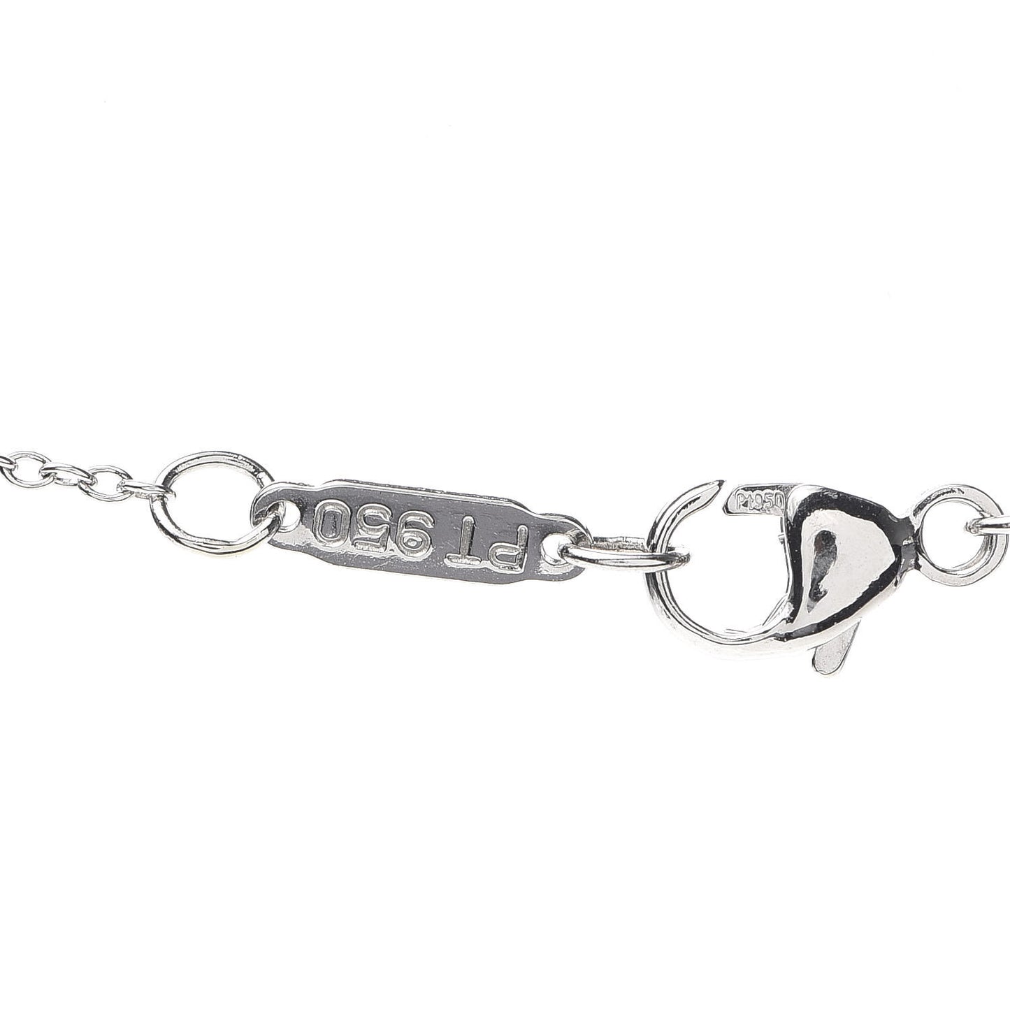 Platinum Diamond Small Cross Pendant Necklace