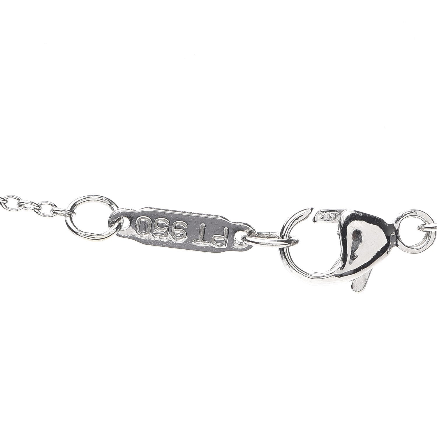 Tiffany Platinum Diamond Small Cross Pendant Necklace 8 of 14