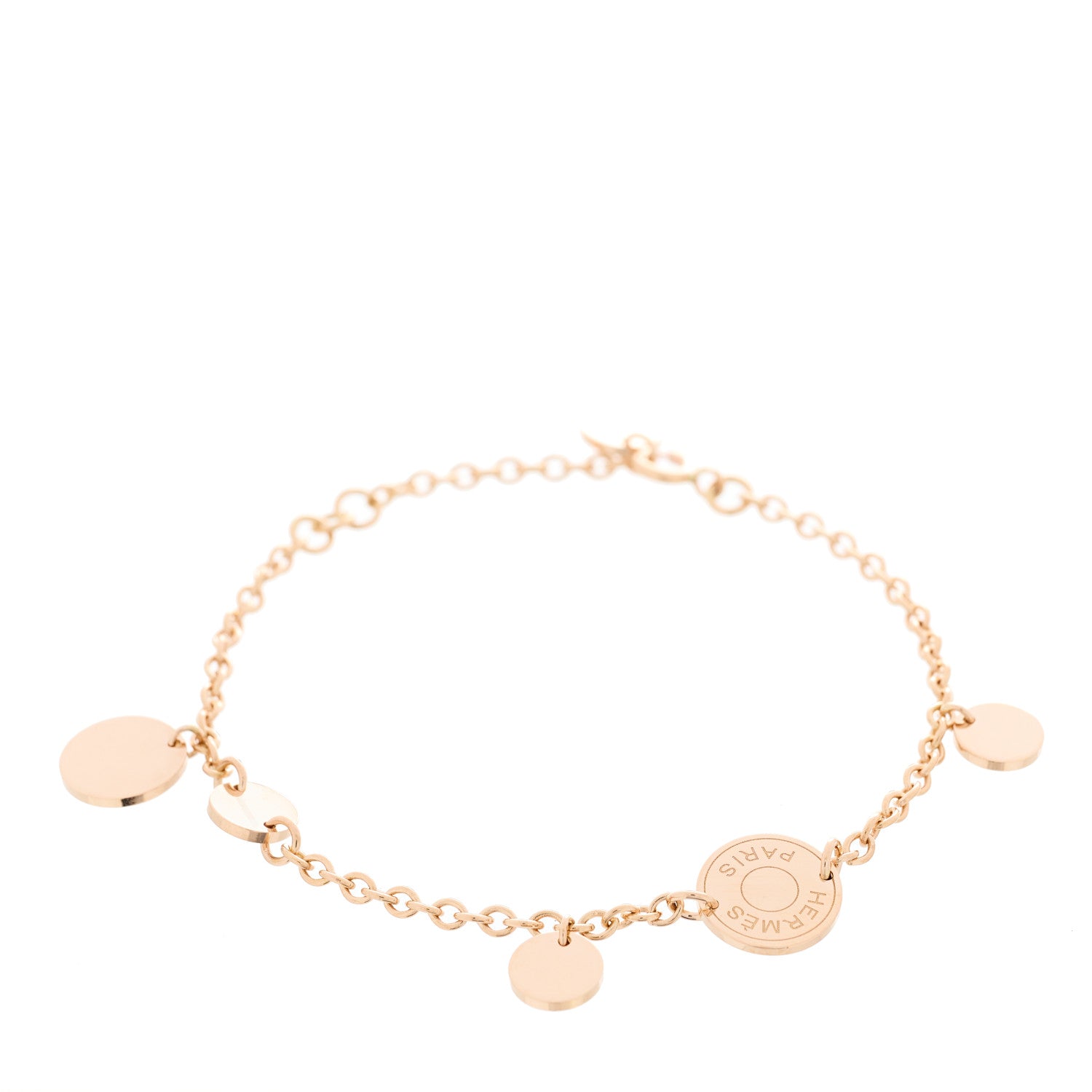 Hermes 18K Rose Gold Confettis Bracelet SH 1 of 5