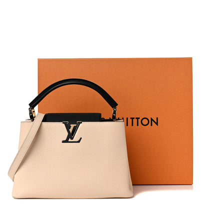 Louis Vuitton Taurillon Capucines PM Creme Black 10 of 10