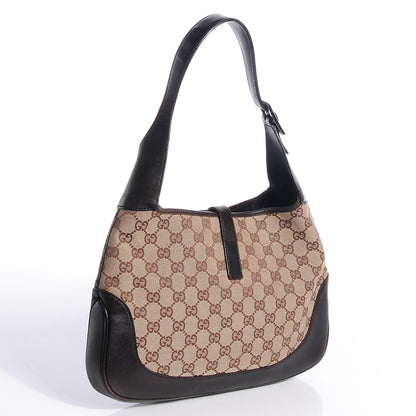 Gucci Monogram Web Jackie O Hobo Dark Brown 3 of 7