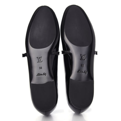 Louis Vuitton Patent Uniformes Ballet Flats 38 Black 6 of 10