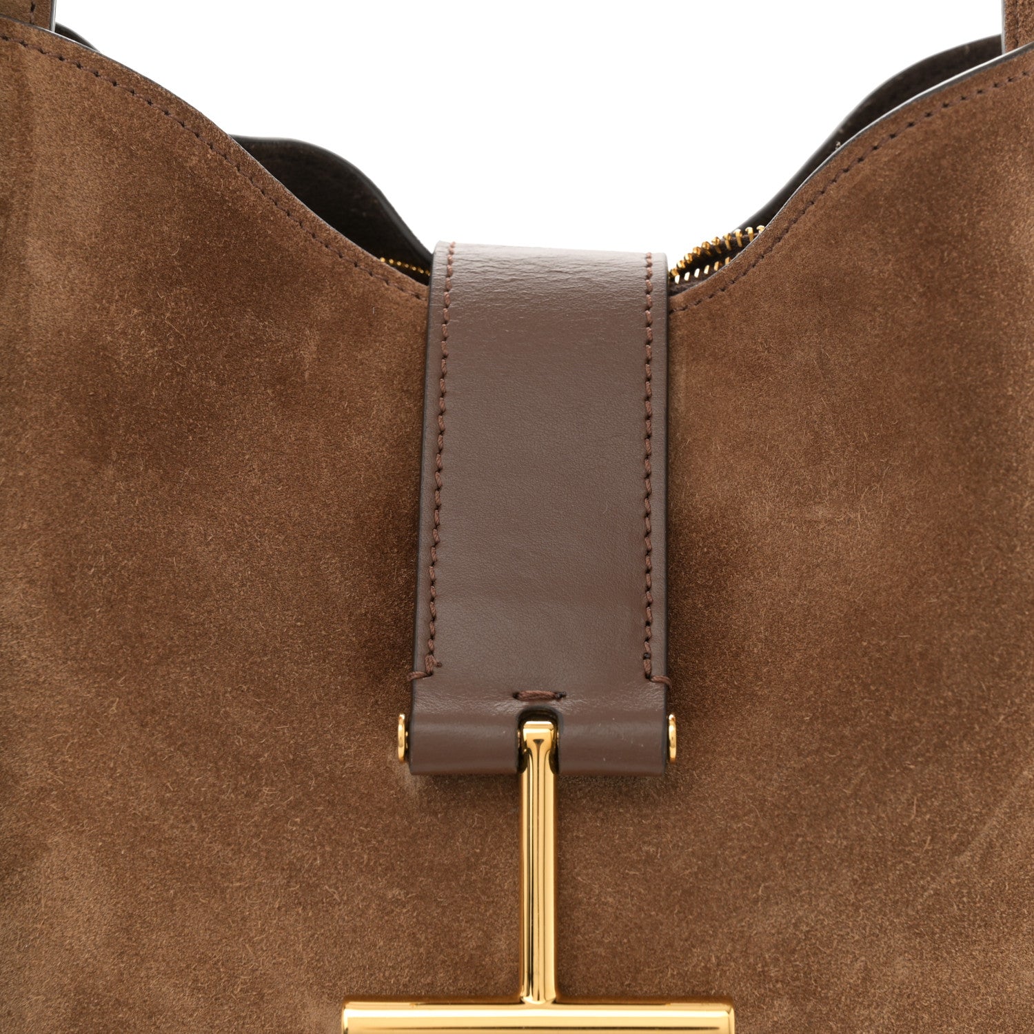Tom Ford Suede Small Tara Crossbody Whisky 7 of 9