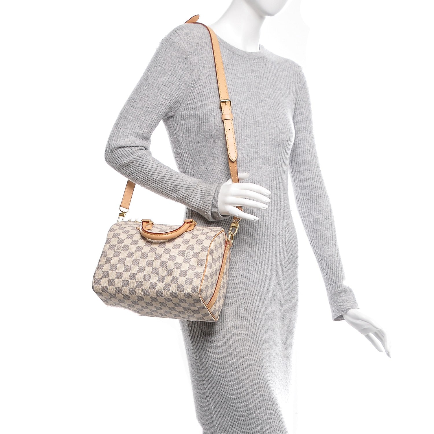 Louis Vuitton Damier Azur Speedy Bandouliere 25 2 of 7
