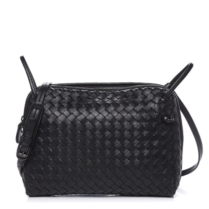 Bottega Veneta Nappa Intrecciato Pillow Crossbody Messenger Black 2 of 10