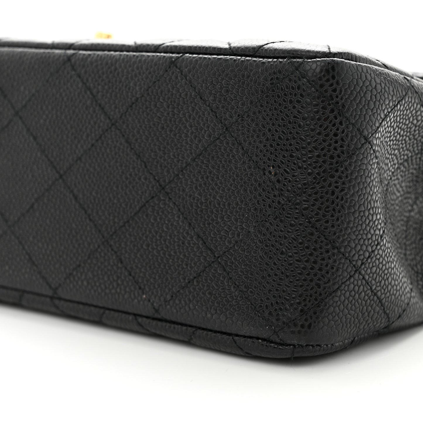 Caviar Quilted Jumbo Single Flap Black