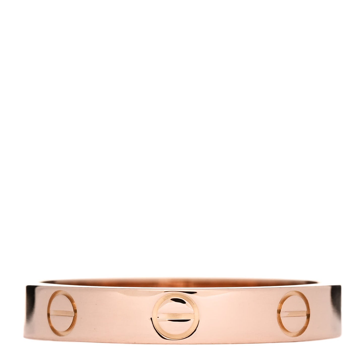 18K Pink Gold 3.5mm LOVE Wedding Band Ring 58 8.25