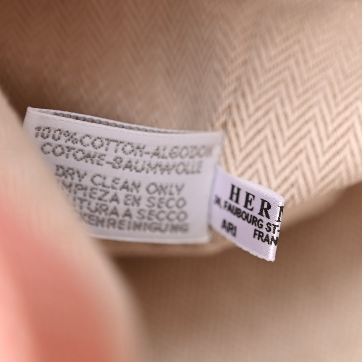 H Canvas Embroidered Les Cabanes Backpack Orange Feu