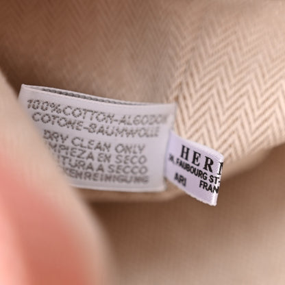 Hermes H Canvas Embroidered Les Cabanes Backpack Orange Feu 7 of 10