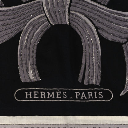 Hermes Cashmere Silk Beaded Tigre Royal Shawl 140 2 of 3