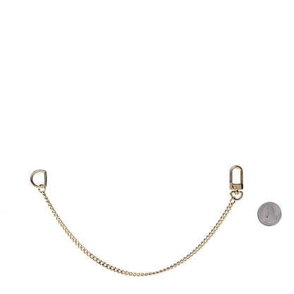 Louis Vuitton Metal Pochette Extender Key Ring Chain Gold 2 of 3