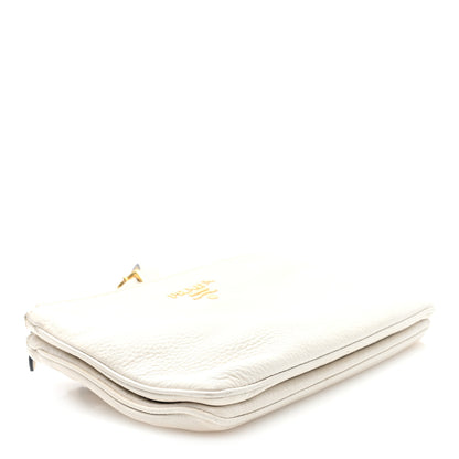 Prada Vitello Phenix Double Zip Crossbody Bag White 4 of 11