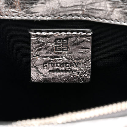 Givenchy Metallic Soft Calfskin 4G Embossed Medium Shoulder Bag Silver 7 of 9