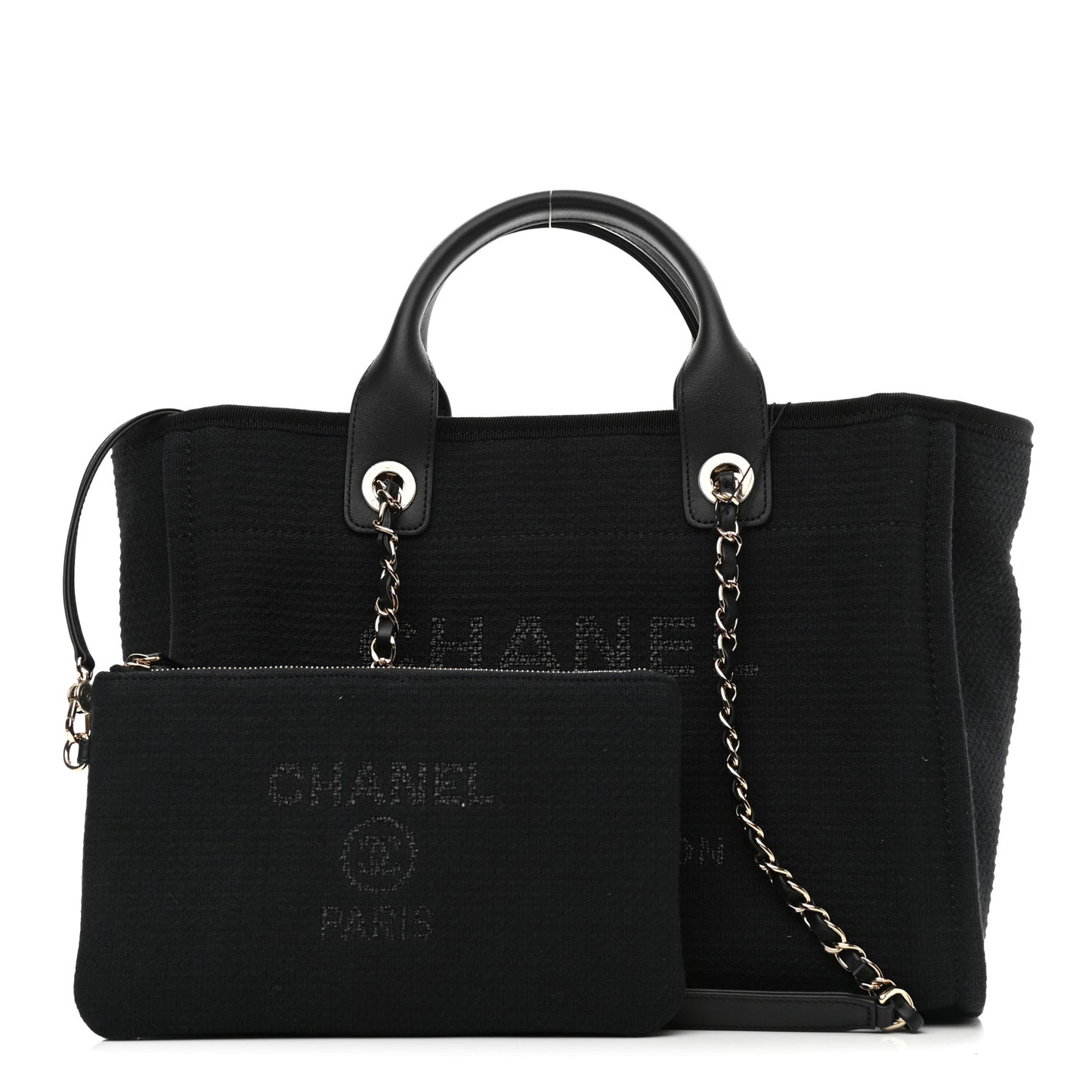 Mixed Fibers Small Deauville Tote Black
