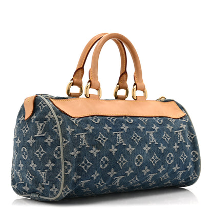 Louis Vuitton Monogram Denim Neo Speedy Blue 3 of 10