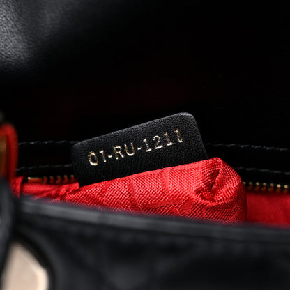 Christian Dior Lambskin Cannage Mini Lady Dior Black 7 of 10
