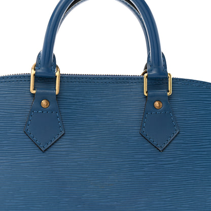Louis Vuitton Epi Alma PM Cyan 8 of 14