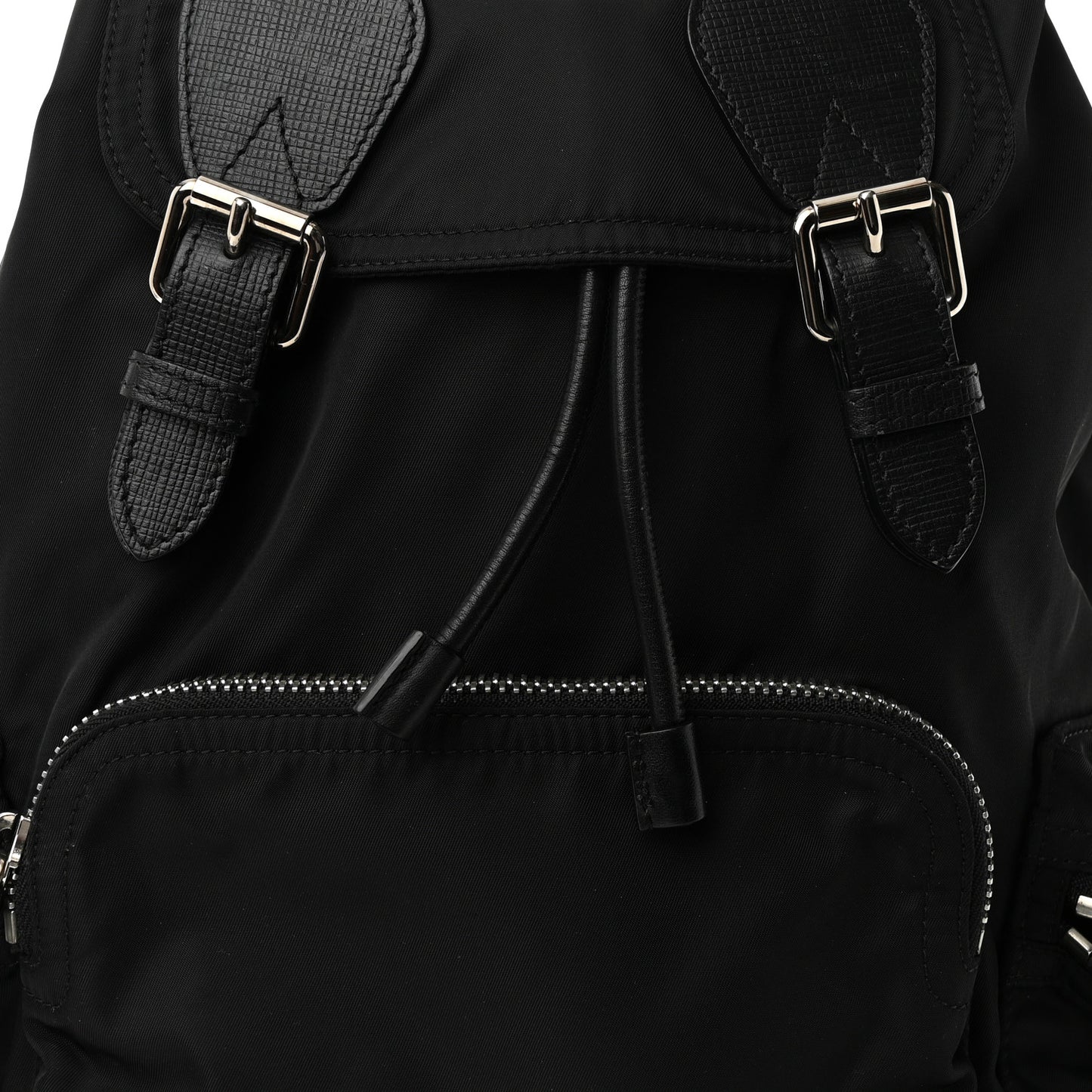 Technical Nylon Large Rucksack Backpack Black