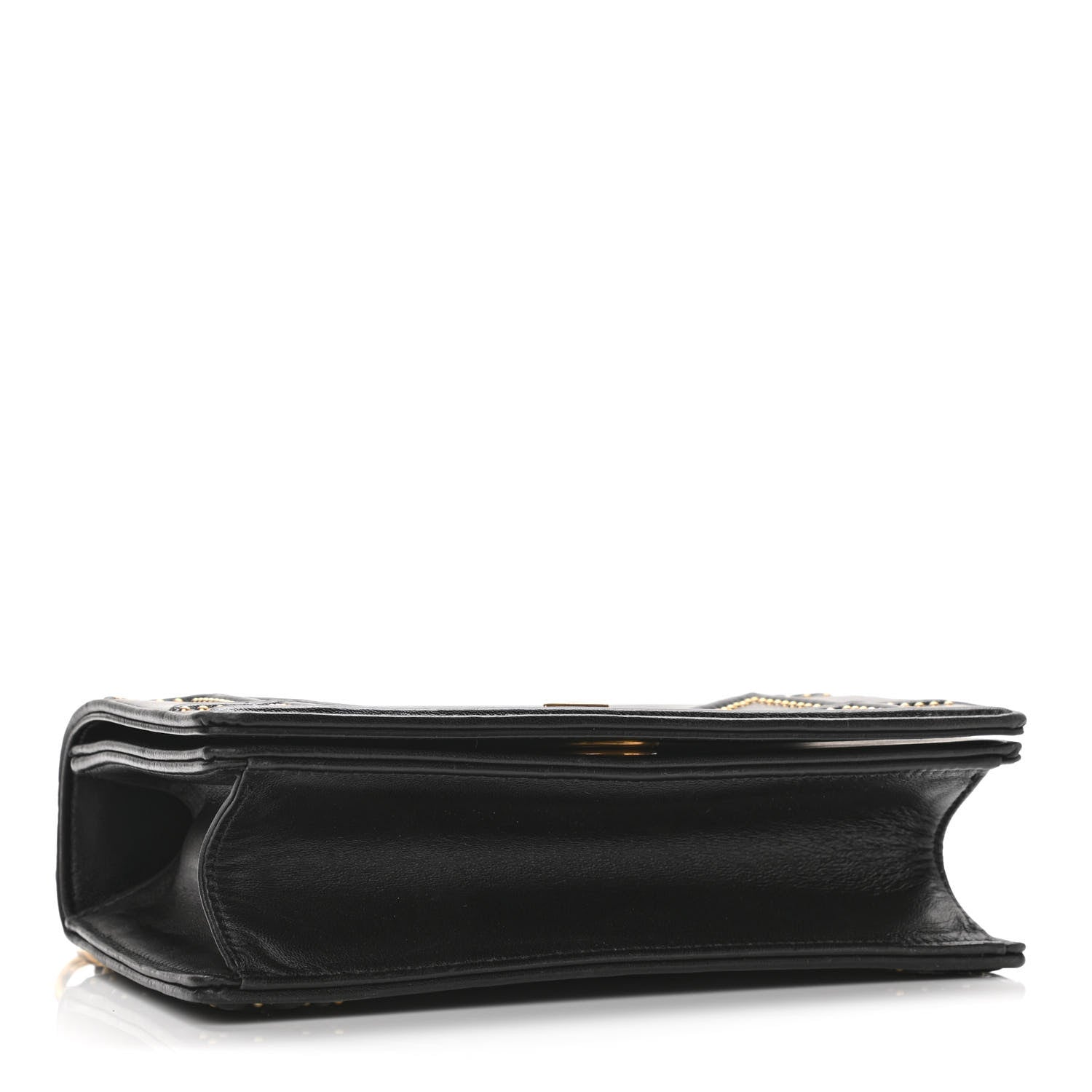 Christian Dior Lambskin Studded Medium Diorama Flap Bag Black 4 of 10