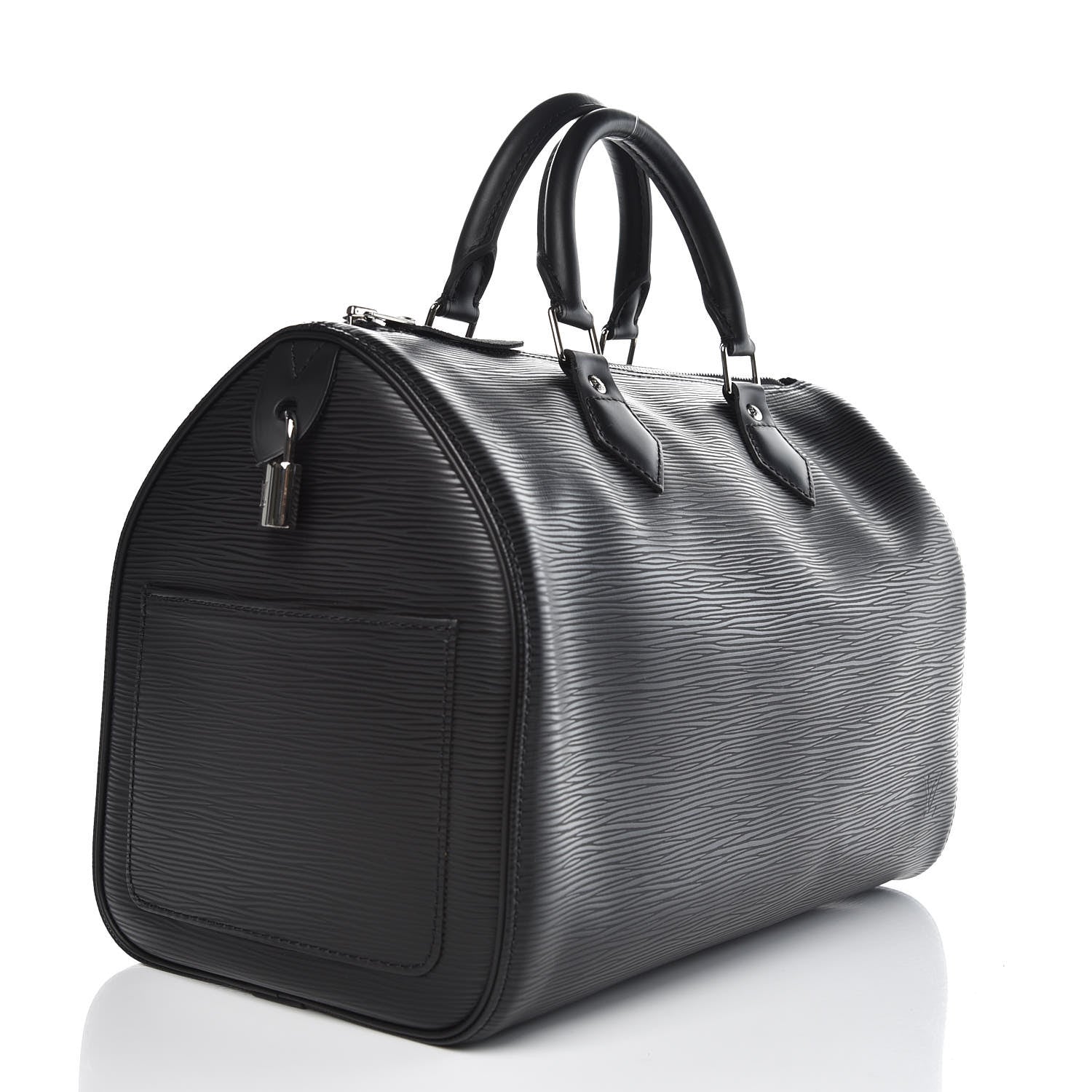 Louis Vuitton Epi Speedy 30 Black 3 of 7